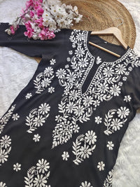 Modal Premium chikankari Big Buta Kurta - Chikankari official