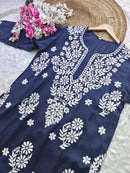 Modal Premium chikankari Big Buta Kurta - Chikankari official