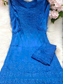 Modal Satin Super Soft Heavywork Co - ord Set - Chikankari official