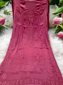 Modal Satin Super Soft Heavywork Co - ord Set - Chikankari official