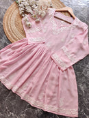 Modal short gown - Chikankari official