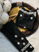 Modal Short Sleveless Set - Chikankari official