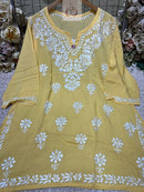 Modal Short Top Plus sizes - Chikankari official