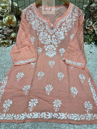 Modal Short Top Plus sizes - Chikankari official