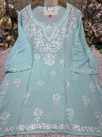 Modal Short Top Plus sizes - Chikankari official