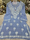 Modal Short Top Plus sizes - Chikankari official
