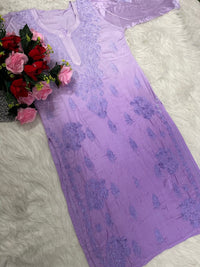 Modal Sikh Embroidery kurtas - Chikankari official