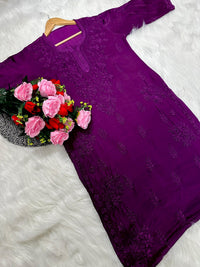 Modal Sikh Embroidery kurtas - Chikankari official