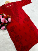 Modal Sikh Embroidery kurtas - Chikankari official