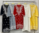 Modal Stunning Soft Long Kurtis - Chikankari official