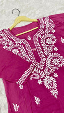 Modal Stunning Soft Long Kurtis - Chikankari official