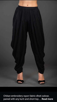 Modern Dhoti Salwar Fits upto 50 size - Chikankari official