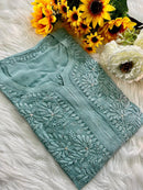 Modern Silhouettes Viscose 3d Muqaish - Chikankari official