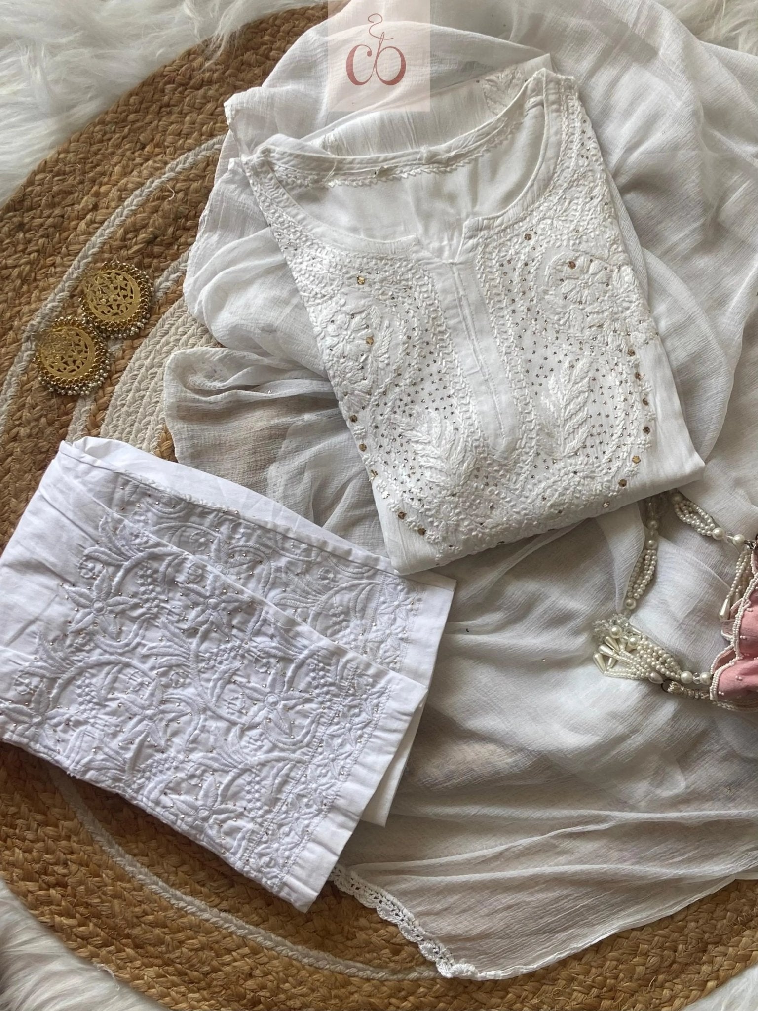 Most Beloved Article Rayon Mukaish - Chikankari official