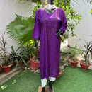Most Demanding Straight Fit Tone to Tone Kurta With Mukaish work - Chikankari official