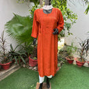 Most Demanding Straight Fit Tone to Tone Kurta With Mukaish work - Chikankari official