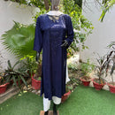 Most Demanding Straight Fit Tone to Tone Kurta With Mukaish work - Chikankari official