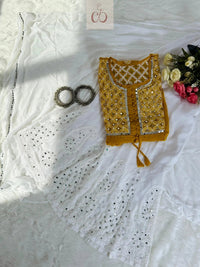 Most Viral Short Mirror Gown - Chikankari official