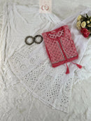 Most Viral Short Mirror Gown - Chikankari official