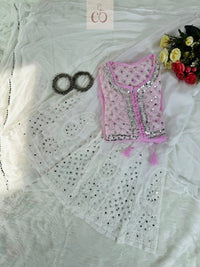 Most Viral Short Mirror Gown - Chikankari official