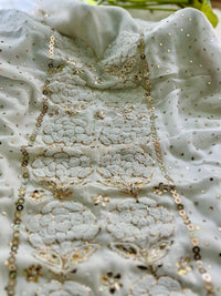 MughleKhaas Viscose Suit - Chikankari official