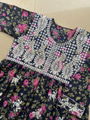 Mul Aari Work Gown - Chikankari official