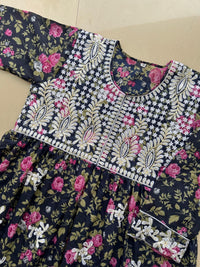 Mul Aari Work Gown - Chikankari official