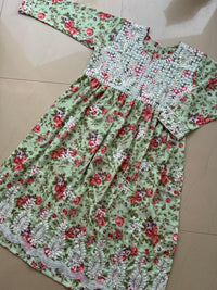 Mul Aari Work Gown - Chikankari official