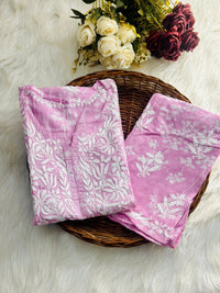 Mul Co - ord printed Soft Comfy combo - Chikankari official