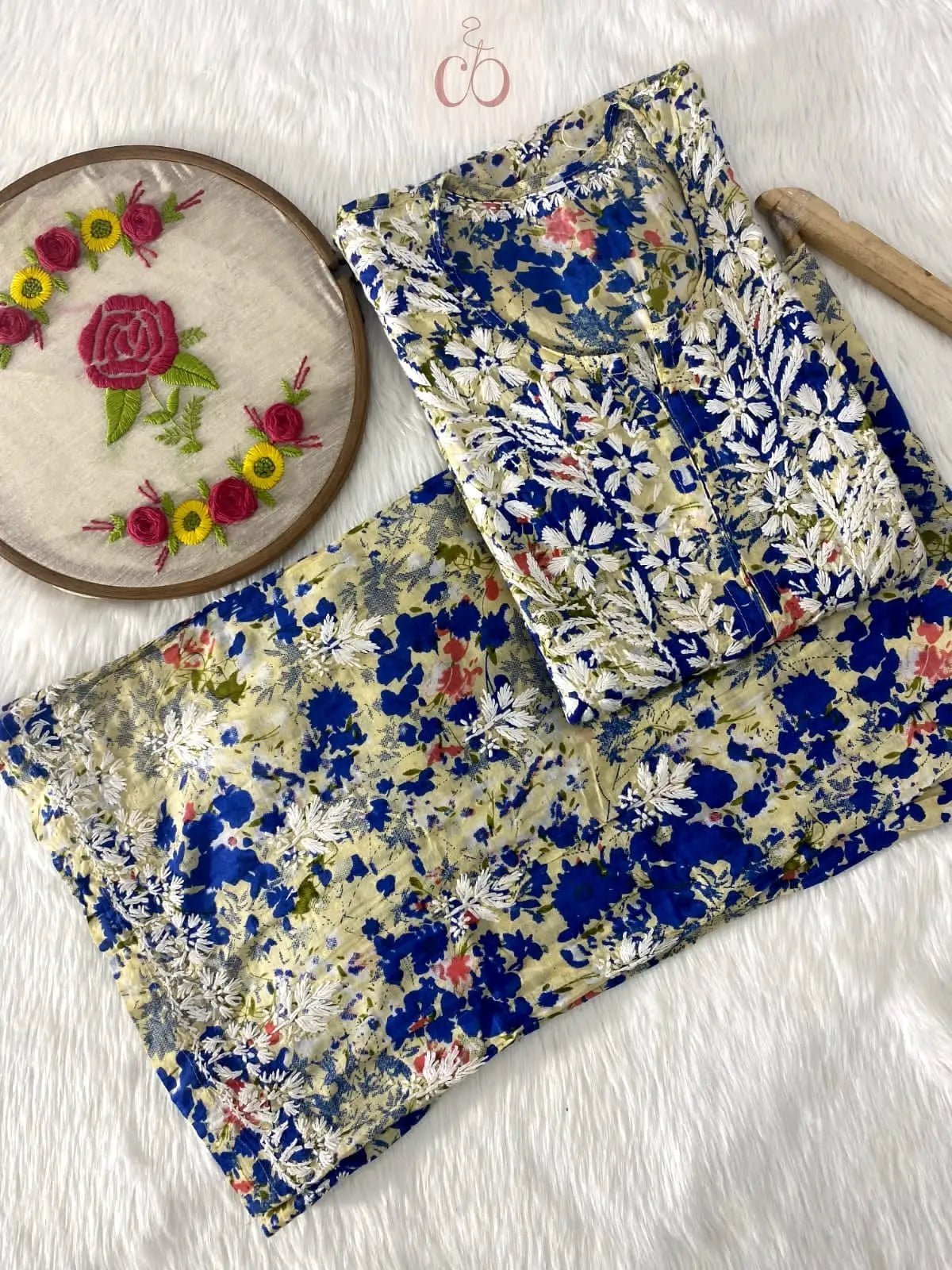 Mul Cotton Combo - Chikankari official