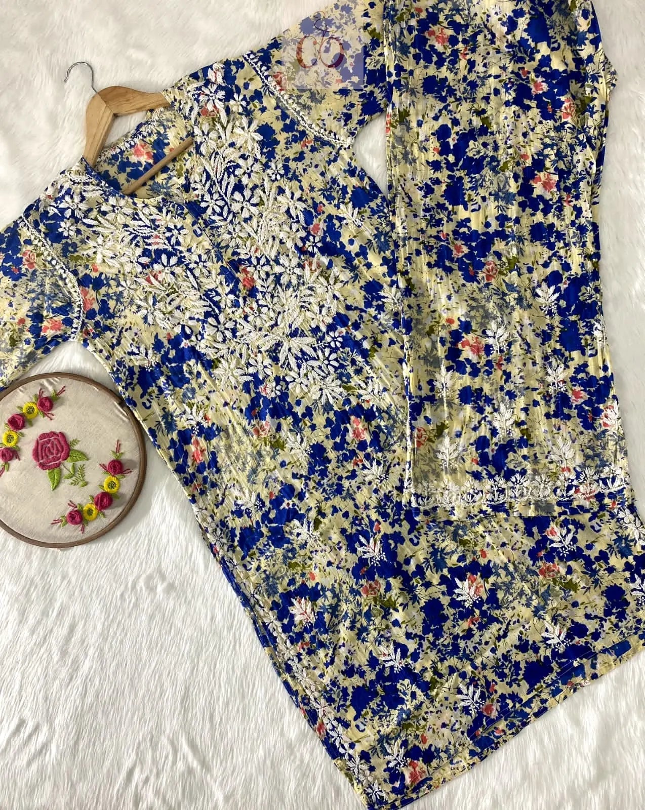 Mul Cotton Combo - Chikankari official