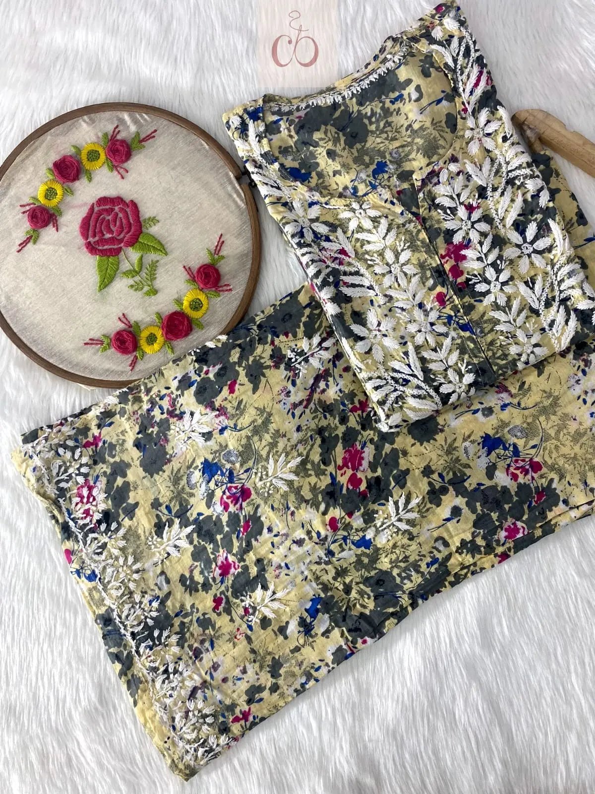 Mul Cotton Combo - Chikankari official