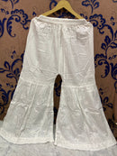 Mul Cotton Heavy Gharara set - Chikankari official
