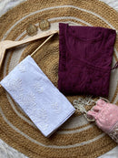 Mul cotton Short Top with adjustable Doori - Chikankari official