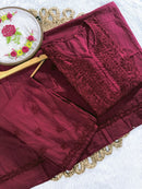 Mul Cotton tone to tone 3pc set - Chikankari official