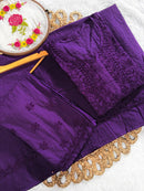 Mul Cotton tone to tone 3pc set - Chikankari official