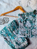 Mul Dhoti pant with Short Top - Chikankari official