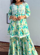 Mul Gharara Set - Chikankari official