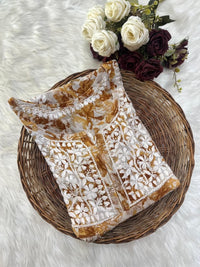 Mul Mul leaves embroidery - Chikankari official