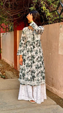 Mul Mul leaves embroidery - Chikankari official
