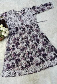Mul Mul leaves embroidery - Chikankari official