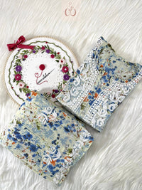 Mul Mul plazzo Printed Combo - Chikankari official