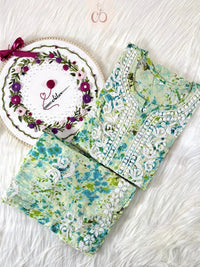 Mul Mul plazzo Printed Combo - Chikankari official