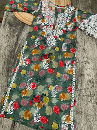 Mul Mul printed Kurta - Chikankari official