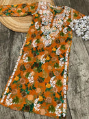 Mul Mul printed Kurta - Chikankari official