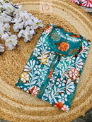 Mul Mul printed Kurta - Chikankari official