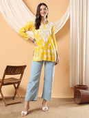 Mul mul short Top for College / Office / Daily Wear - Chikankari official