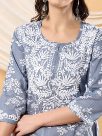 Mul mul short Top for College / Office / Daily Wear - Chikankari official