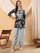 Mul mul short Top for College / Office / Daily Wear - Chikankari official