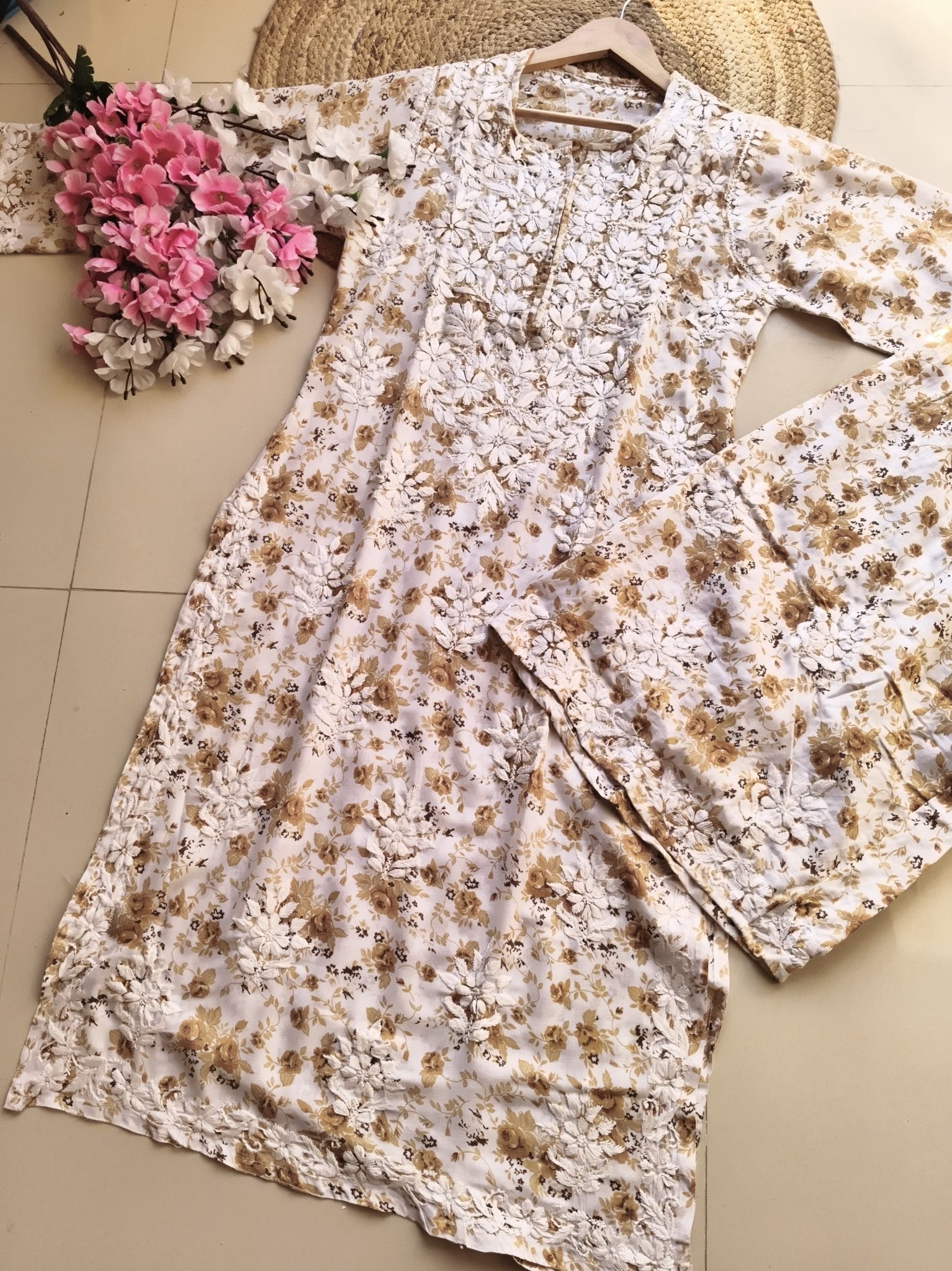 Mul Mul Soft Lightweight Print Combo - Chikankari official